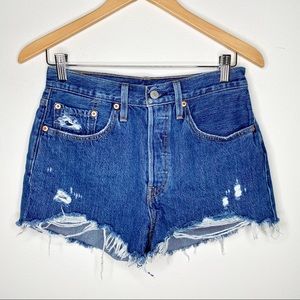Levi’s 501 Distressed Jean Shorts